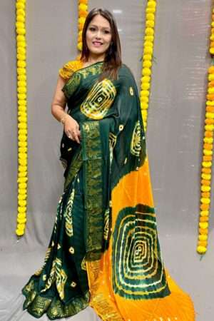 Trendy Bandhani Saree