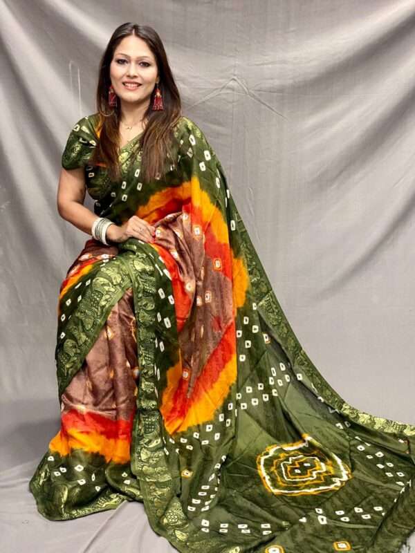 Trendy Bandhani Saree - Image 9