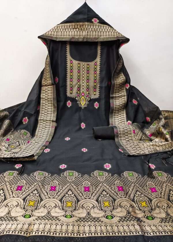 Ahalya Chanderi Salwar Suit V5 - Image 2