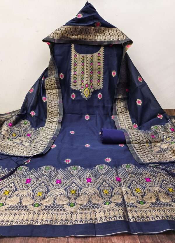 Ahalya Chanderi Salwar Suit V5 - Image 6