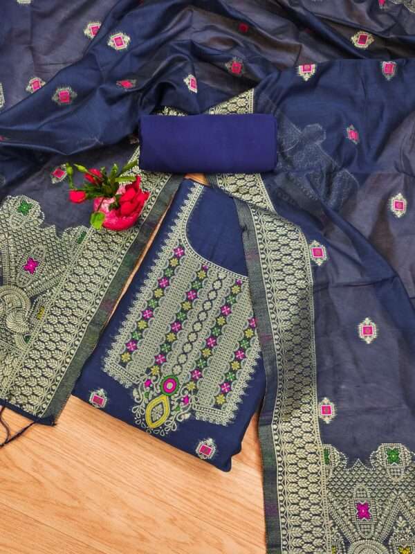Ahalya Chanderi Salwar Suit V5 - Image 7