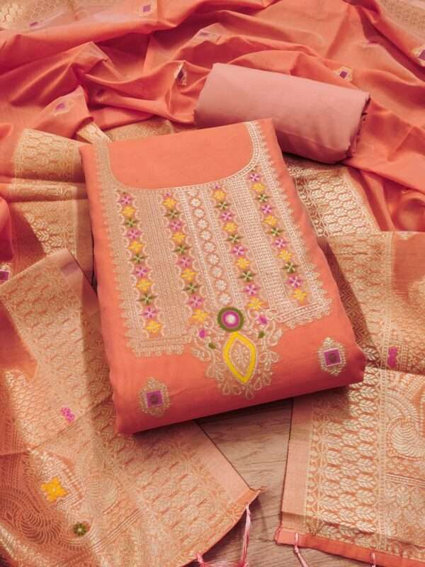 Ahalya Chanderi Salwar Suit V5 - Image 12