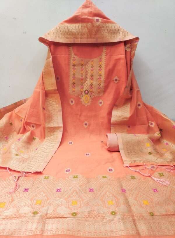 Ahalya Chanderi Salwar Suit V5 - Image 13