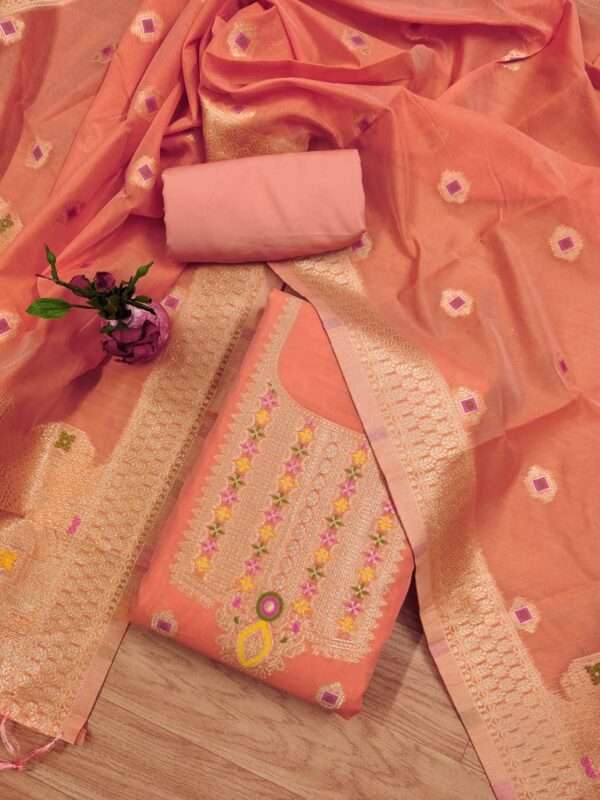 Ahalya Chanderi Salwar Suit V5 - Image 14