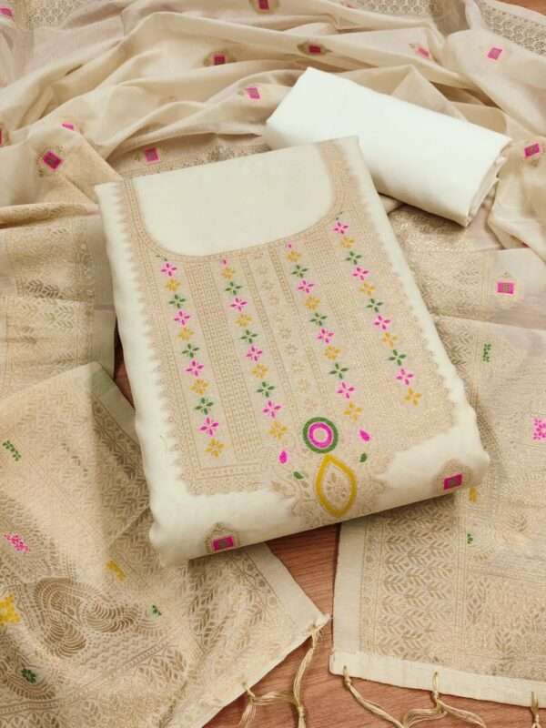Ahalya Chanderi Salwar Suit V5 - Image 18