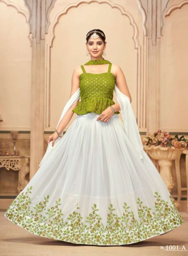 Stylish Pure Georgette Lehenga Choli set - Image 7