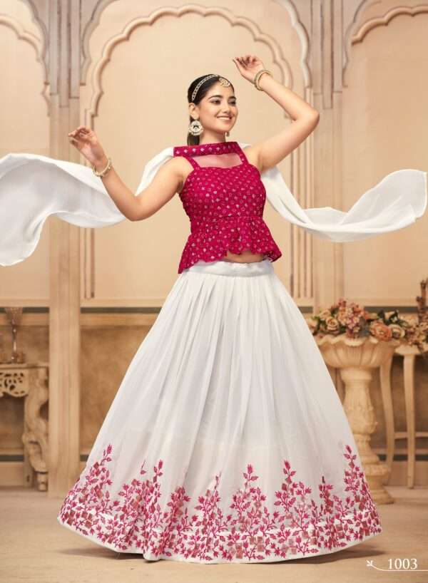 Stylish Pure Georgette Lehenga Choli set - Image 5