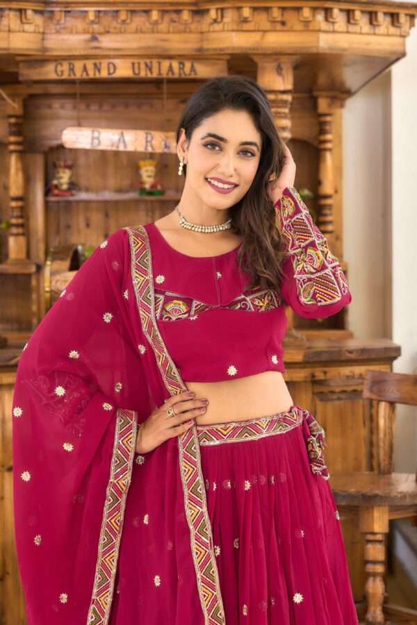 Trendy Navaratri Georgette  Lehenga Choli set - Image 5