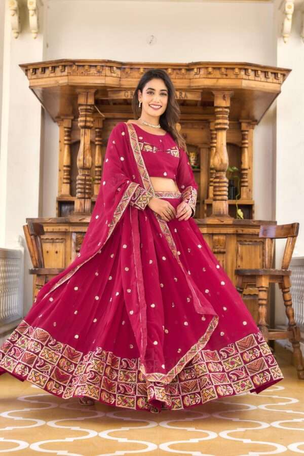 Trendy Navaratri Georgette  Lehenga Choli set - Image 4