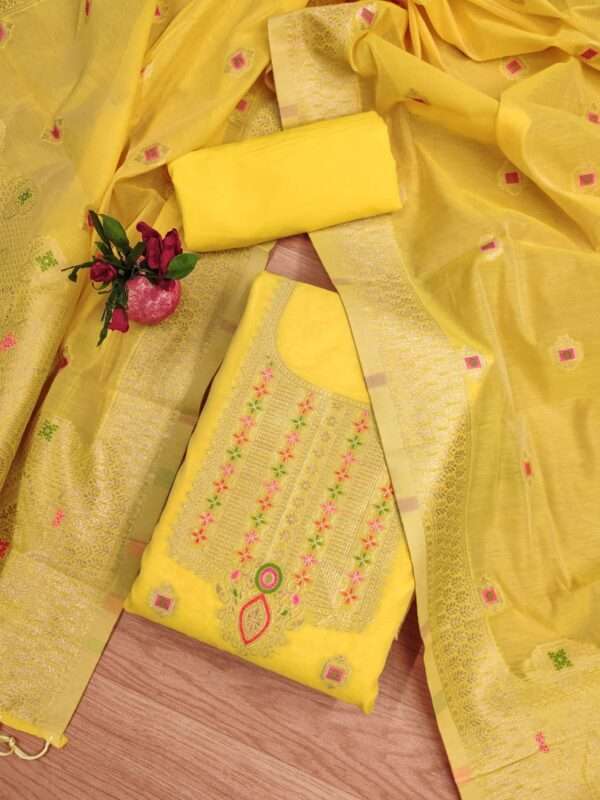 Ahalya Chanderi Salwar Suit V5 - Image 22