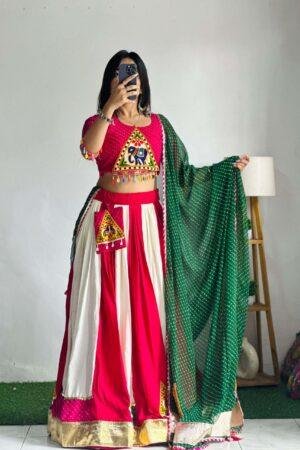 Stylish Navratri Special Lehenga Choli with Attached Purse