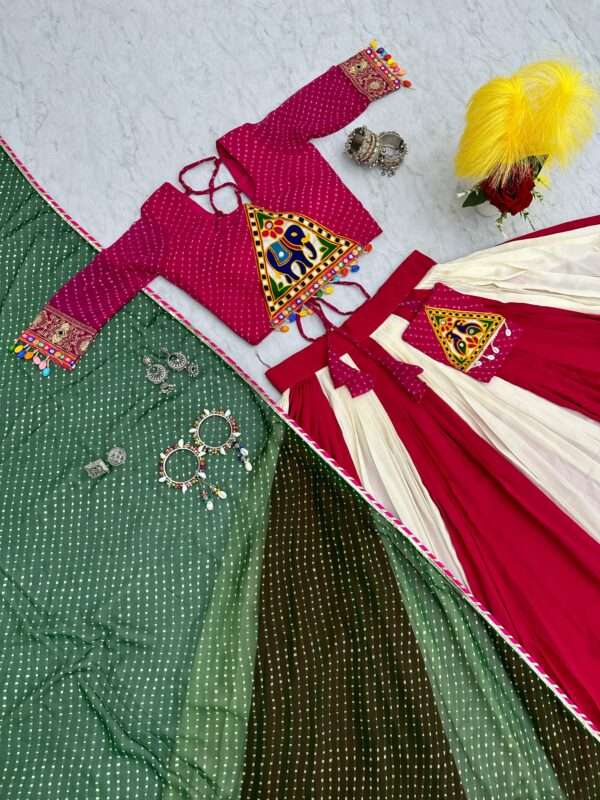 Stylish Navratri Special Lehenga Choli with Attached Purse - Image 2